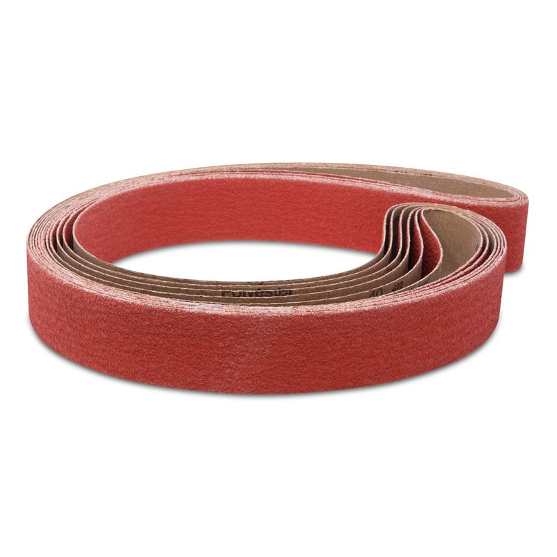 Red Label Abrasives 2 X 72 Inch 40 Grit Metal Grinding Ceramic Sanding Belts, Extra Long Life, 6 Pack - Image 2